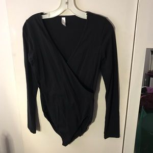 American Apparel crossover bodysuit size XL